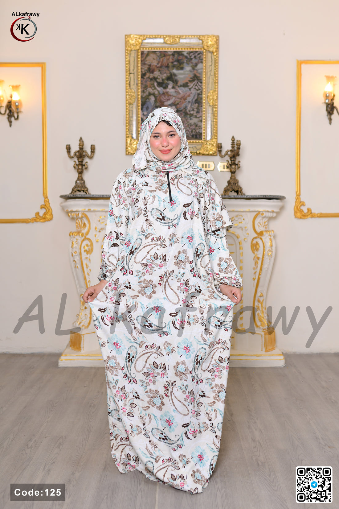 إسدال مصري simple flower  